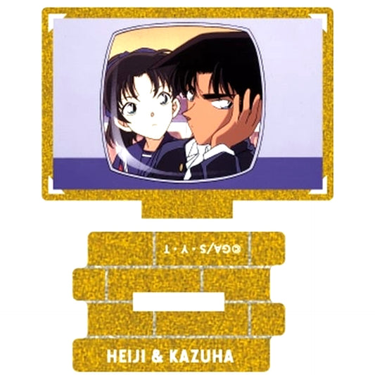 Heiji Hattori & Kazuha Toyama 1 Detective Conan Scene Shot Trading Metallic Mini Acrylic Stand Kazuha Toyama Collection [USED]