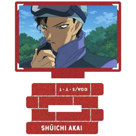 Detective Conan Shuichi Akai Scene Still Trading Metallic Mini Acrylic Stand Akai Collection Acrylic Stands [USED]
