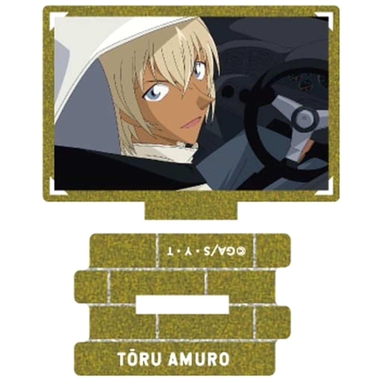 Detective Conan Toru Amuro Scene Photo Trading Metallic Mini Acrylic Stand Amuro Collection Acrylic Stands [USED]