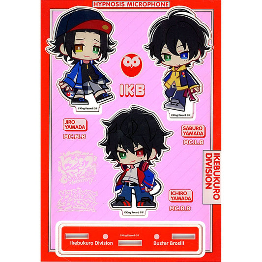 Buster Bros!!! Hypnosis Mic: Division Rap Battle Chibi Acrylic Stand 6th Anniversary Fan Direct Service Online Lottery A-1 Prize [USED]