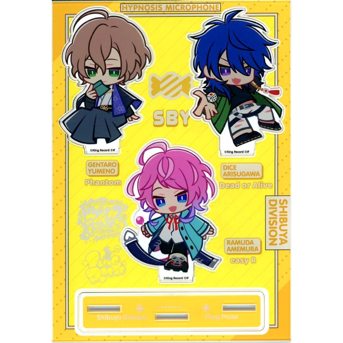 Fling Posse Hypnosis Mic: Division Rap Battle Chibi Acrylic Stand 6th Anniversary Fan Direct Service Online Lottery A-3 Prize [USED]