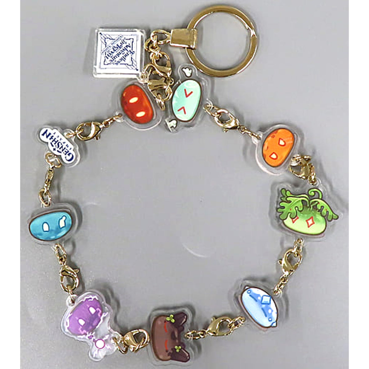 Genshin Slime Linkable Keychain Infinite Adventure in Teyvat: Fontaine Chapter Game Art Exhibition Exclusive Keychains [USED]