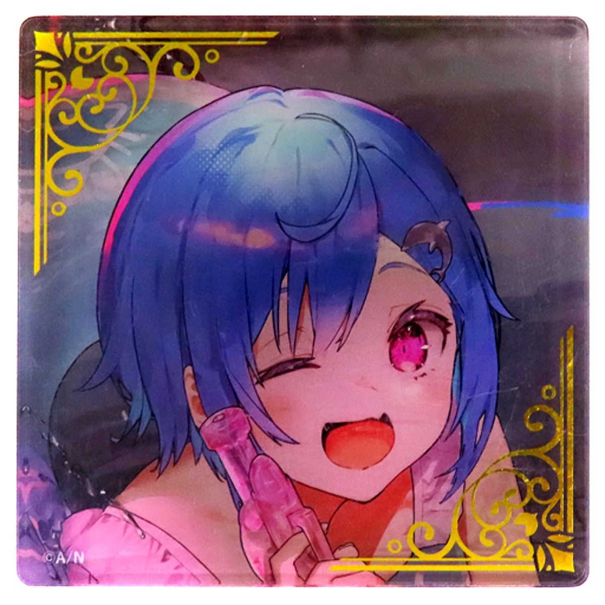 Nishizono Chigusa Virtual YouTuber Nijisanji Square Acrylic Block NIJISANJI Official Store 3rd Anniversary Memorial Goods [USED]