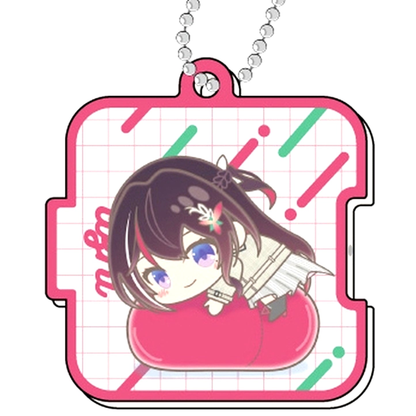 AZKi hololive Pitat Acrylic Keychain Hug Meets A BOX [USED]