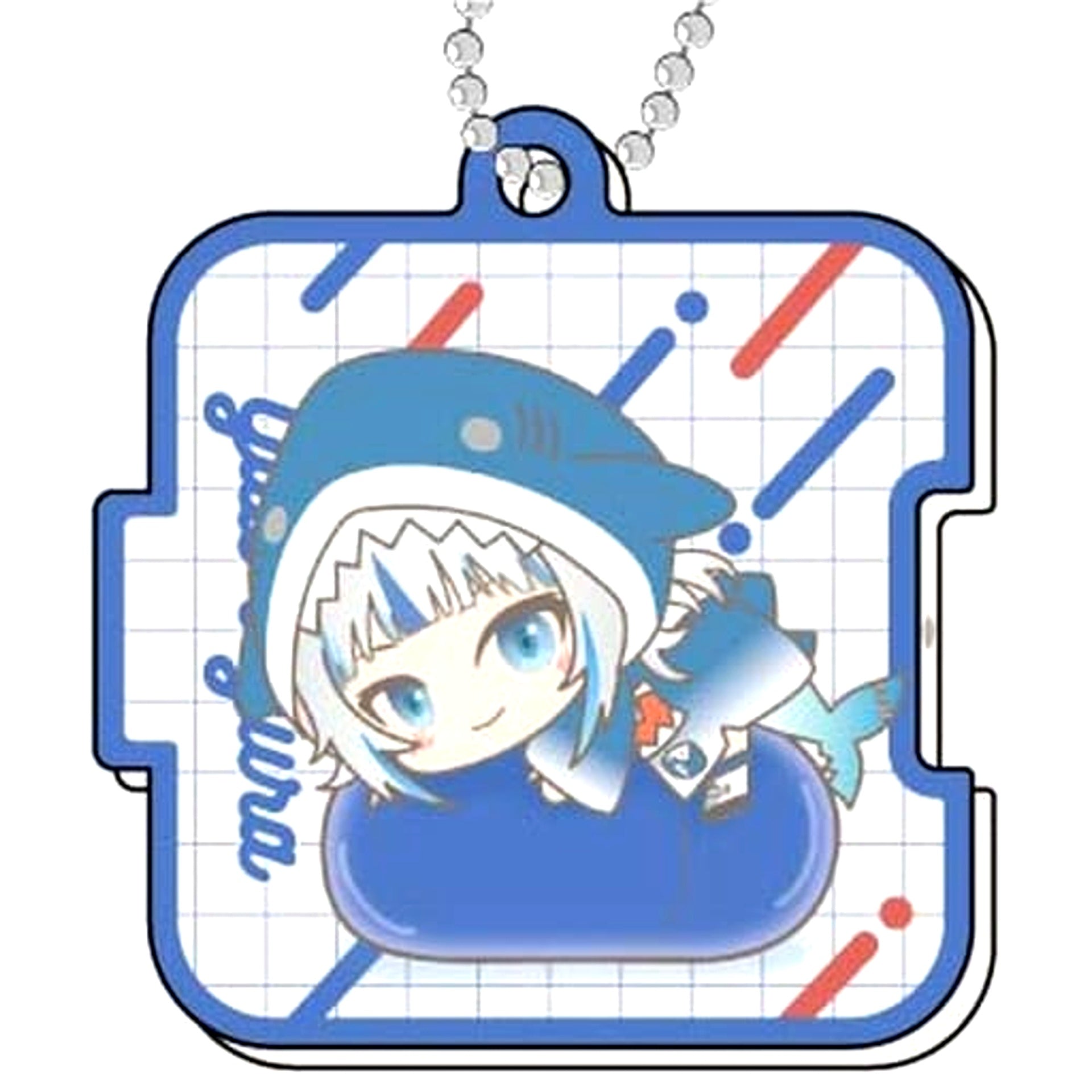 Virtual YouTuber hololive Gawr Gura Pitatt Acrylic Keychain Virtual YouTuber hololive Hagumeets B BOX [USED]
