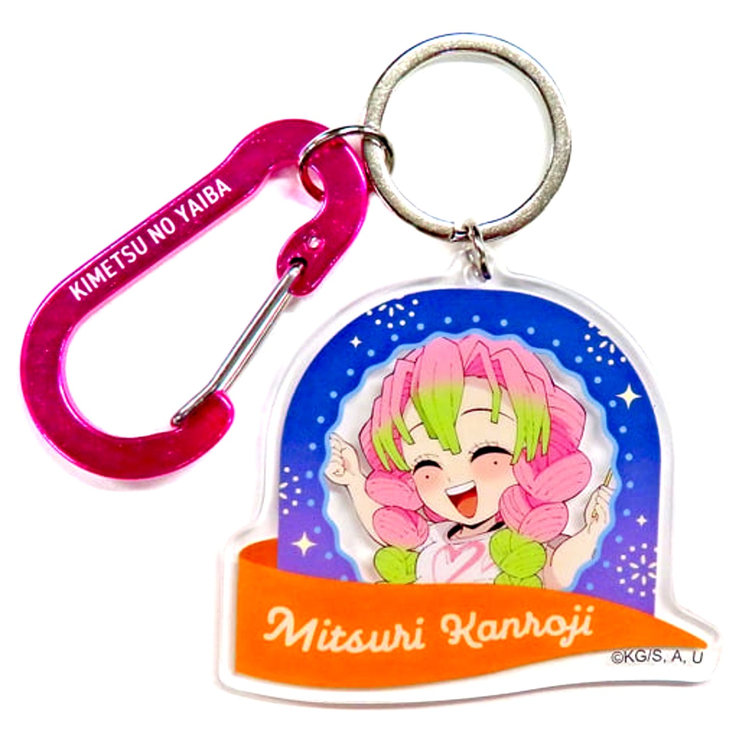 Mitsuri Kanroji Demon Slayer Kimetsu no Yaiba x ufotable Cafe Machi Asobi CAFE Mountain Activity Event 2023 Random Acrylic Charm with Carabiner B [USED]
