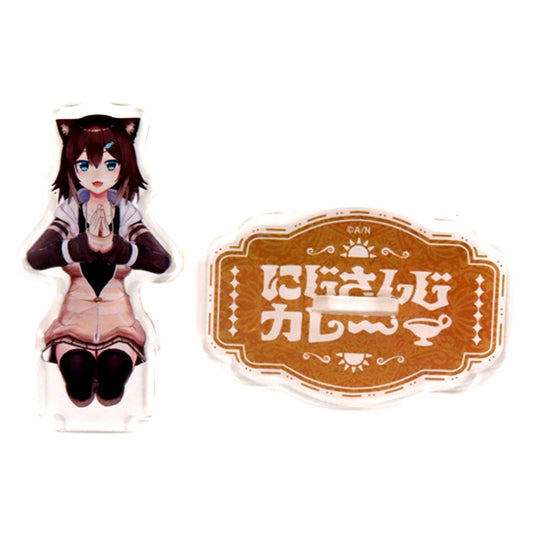 Fumino Tamaki A Namaste Mini Acrylic Stand Virtual YouTuber Nijisanji Curry Goods [USED]