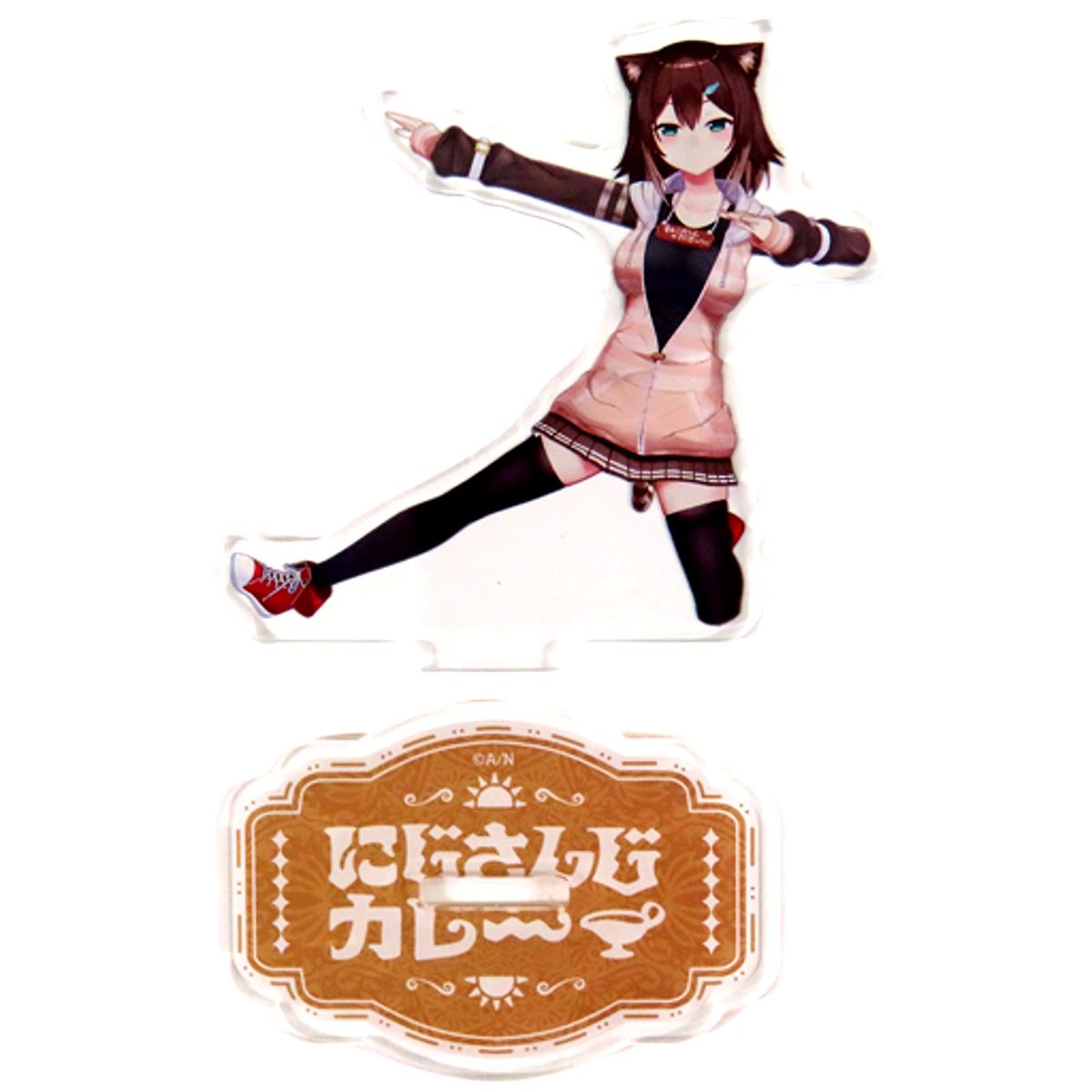Fumino Tamaki B Virtual YouTuber Nijisanji Mini Acrylic Stand Sentai Crouching Curry Goods [USED]