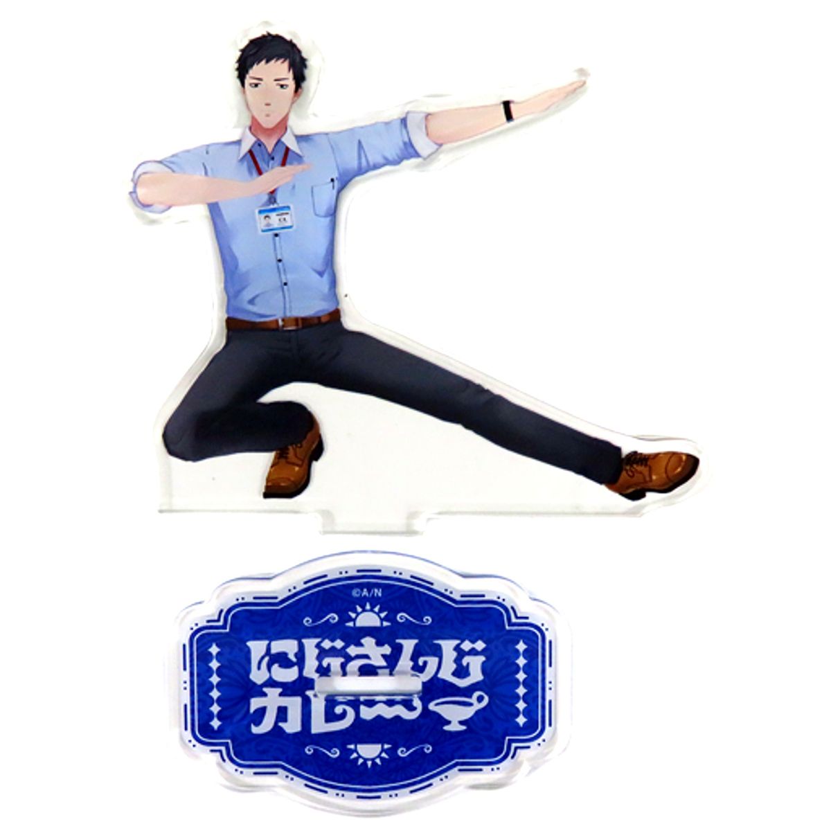 Yashiro Kizuku B Virtual YouTuber Nijisanji Mini Acrylic Stand Sentai Crouching Curry Goods [USED]