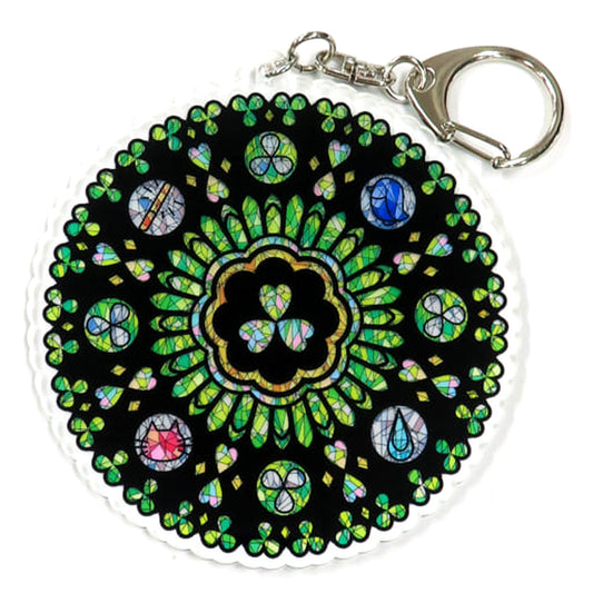 Hatsune Miku: Colorful Stage! More More Jump! Stained Glass Design Keychain Keychains [USED]