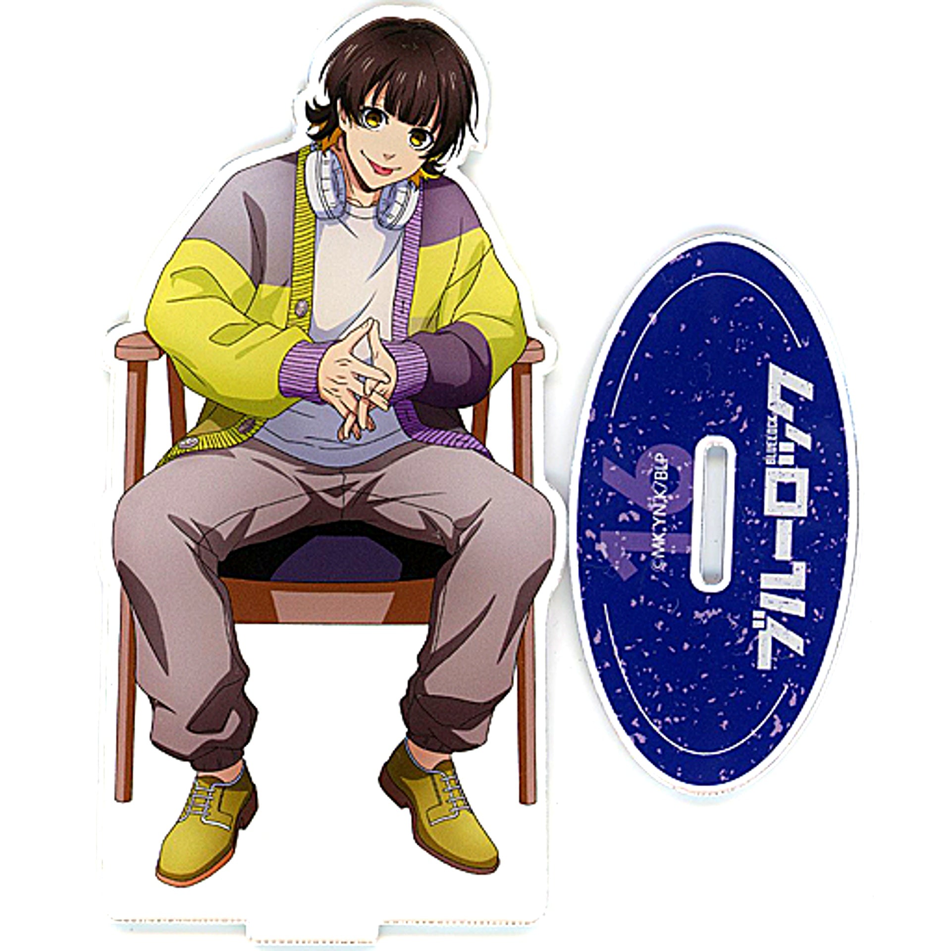 Meguru Bachira Life-Sized Acrylic Stand Blue Lock x Charaum Cafe [USED]