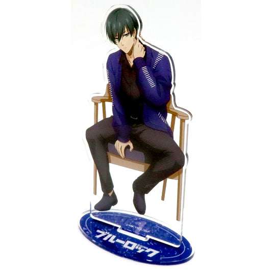 Rin Itoshi Blue Lock x CHARAUM CAFE Life-Size Acrylic Stand [USED]