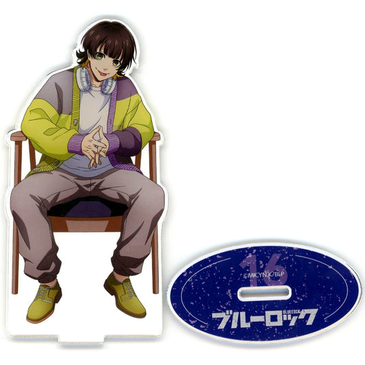 Meguru Bachira Life-Size Big Acrylic Stand Blue Lock x CHARAUM CAFE [USED]