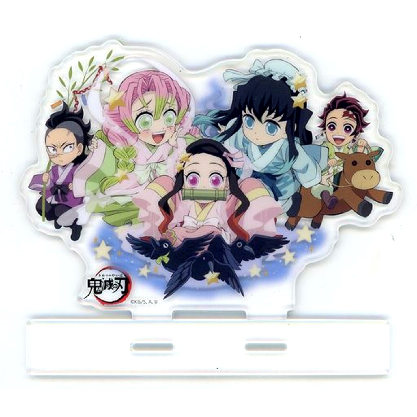 Group Acrylic Stand Demon Slayer: Kimetsu no Yaiba x ufotable Cafe x Machi Asobi CAFE Tanabata Event 2023 [USED]