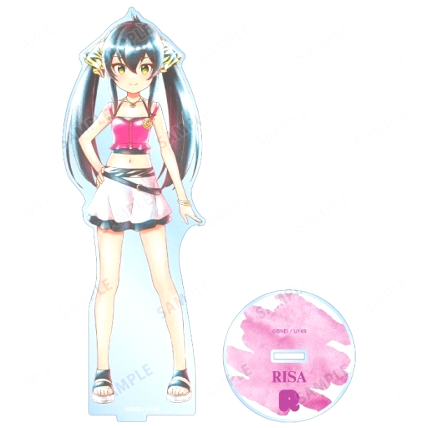 Risa Matoba THE IDOLM@STER Cinderella Girls U149 Ani-Art aqua label Big Acrylic Stand [USED]