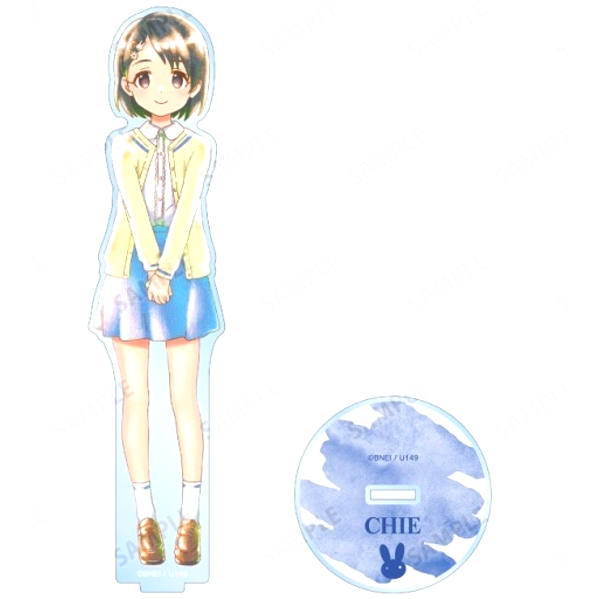 Chie Sasaki Ani-Art aqua label BIG Acrylic Stand The Idolmaster Cinderella Girls U149 [USED]