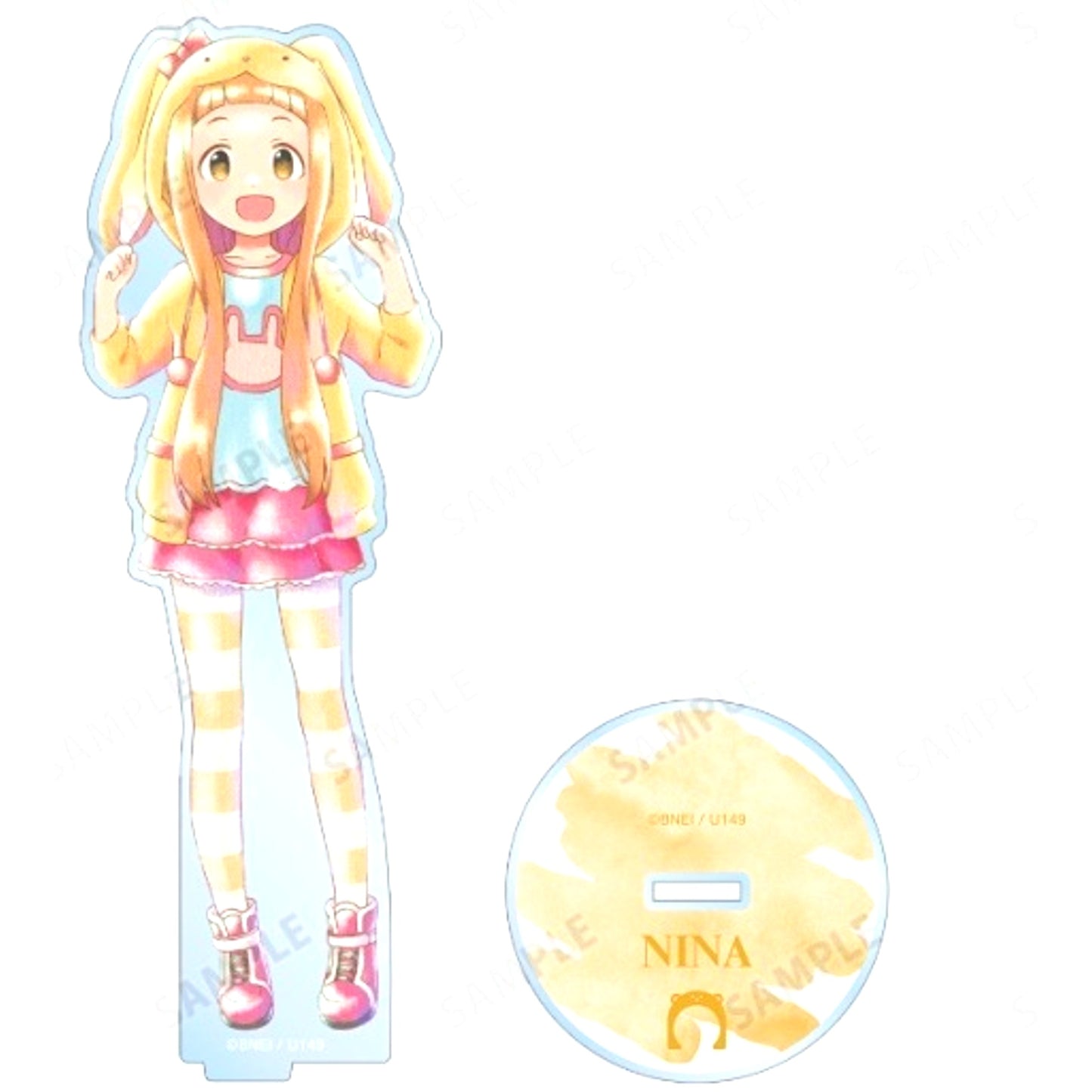 Nina Ichihara THE IDOLM@STER Cinderella Girls U149 Ani-Art aqua label Big Acrylic Stand [USED]