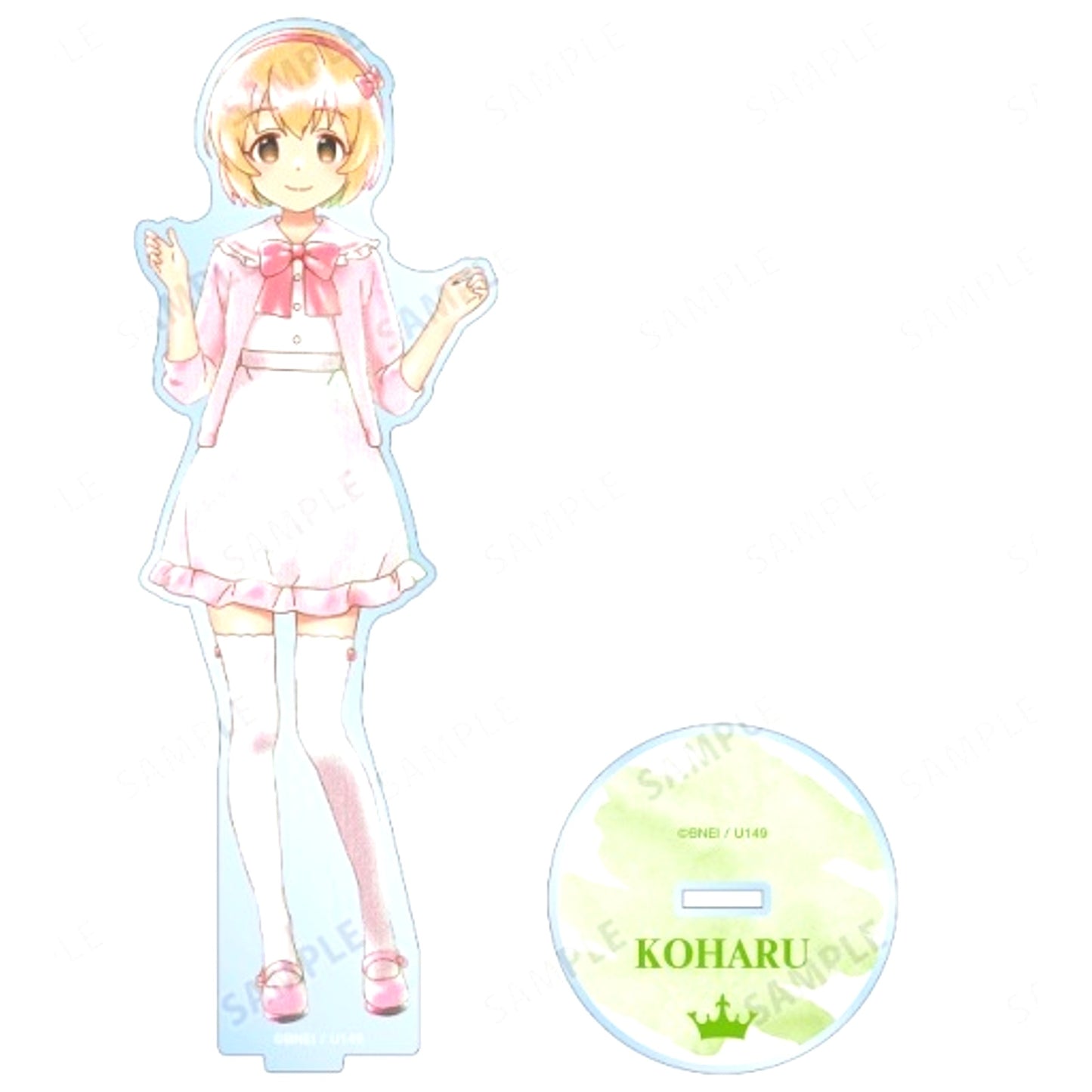 Koharu Koga Idolmaster Cinderella Girls U149 Ani-Art aqua label BIG Acrylic Stand [USED]