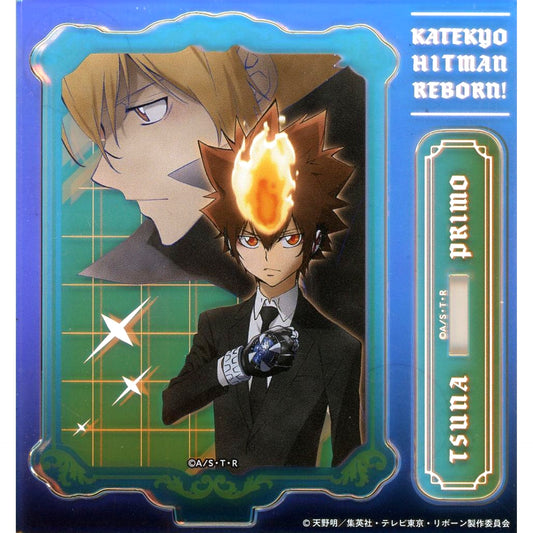 Tsunayoshi Sawada & Vongola Primo Reborn Aurora Acrylic Stand CCGX Ver. Kujimate B-3 Prize [USED]