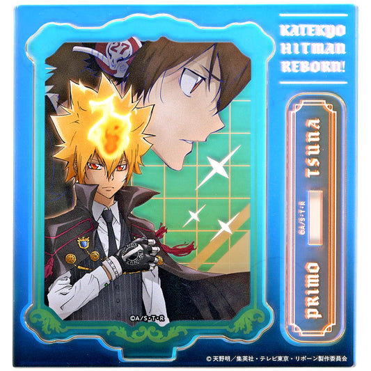 Vongola Primo & Tsunayoshi Sawada B-4 Prize Aurora Acrylic Stand Kujimate Katekyo Hitman REBORN! CCGX Ver. [USED]
