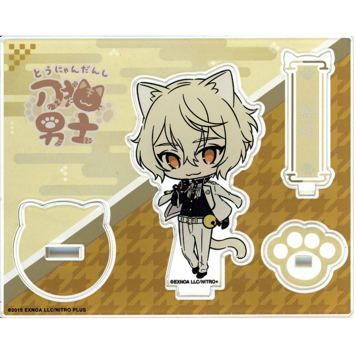 Higekiri Touken Ranbu ONLINE Touneko Danshi Acrylic Stand POP UP STORE Touken Neko Danshi [USED]