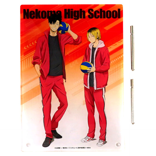 Kenma Kozume & Tetsuro Kuroo - Nekoma High School Acrylic Art Panel Haikyu!! [USED]