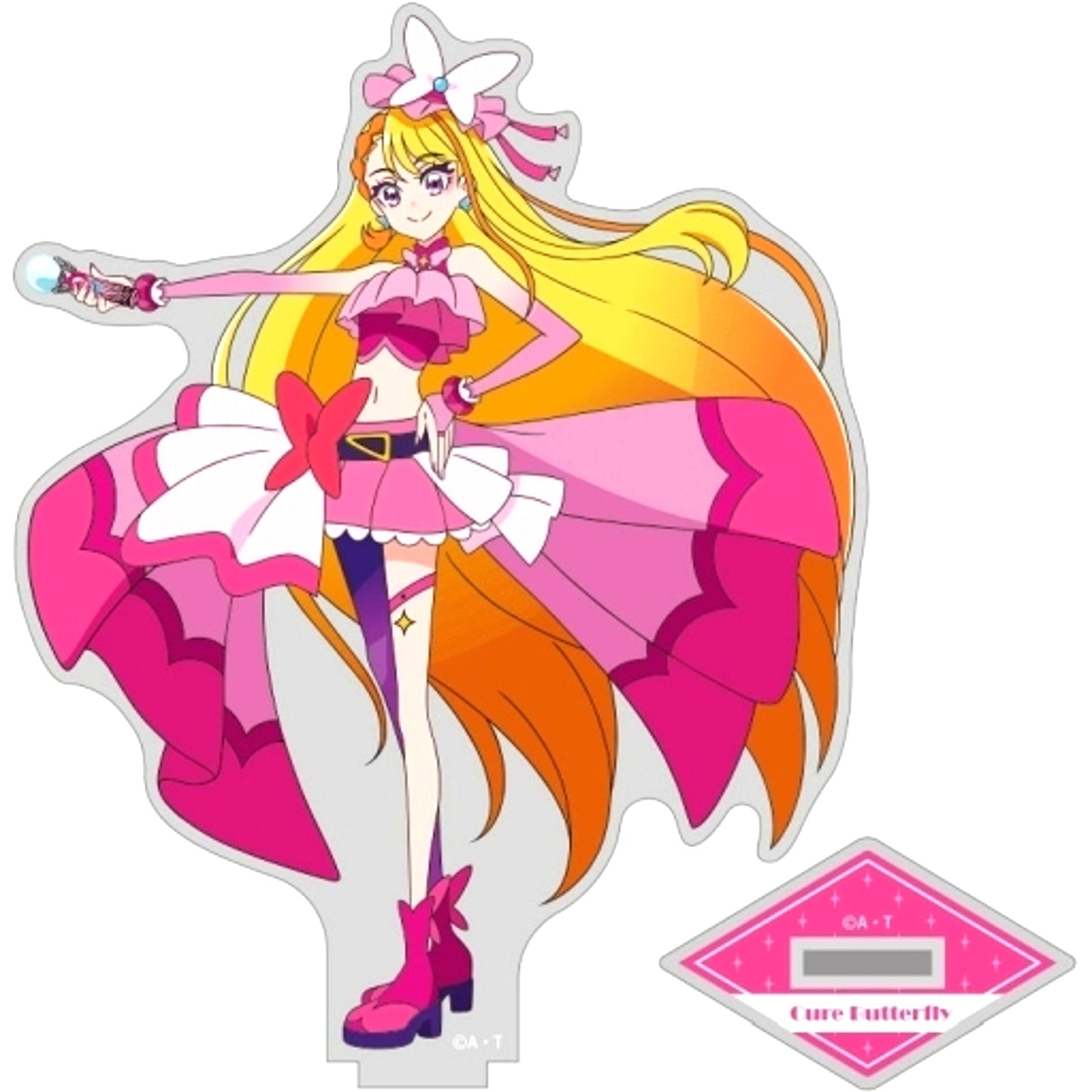 Cure Butterfly Acrylic Stand Hirogaru Sky! Precure [USED]