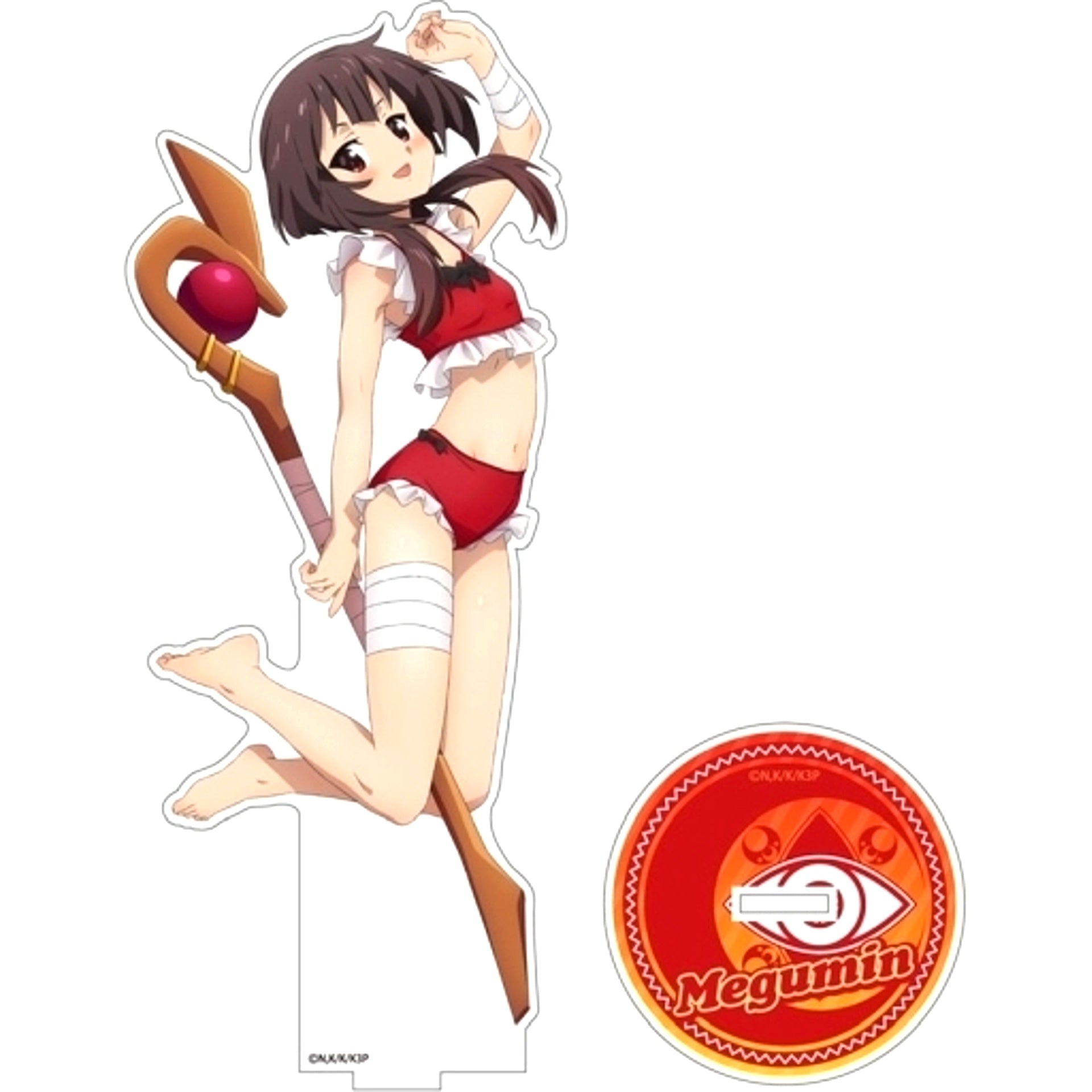 Megumin Swimsuit Ver. KonoSuba 3 Acrylic Stand Large [USED]