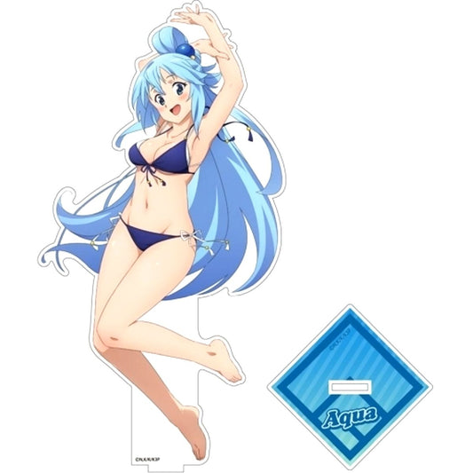 Aqua Swimsuit Ver. Large Acrylic Stand KonoSuba: God's Blessing on This Wonderful World! 3 [USED]