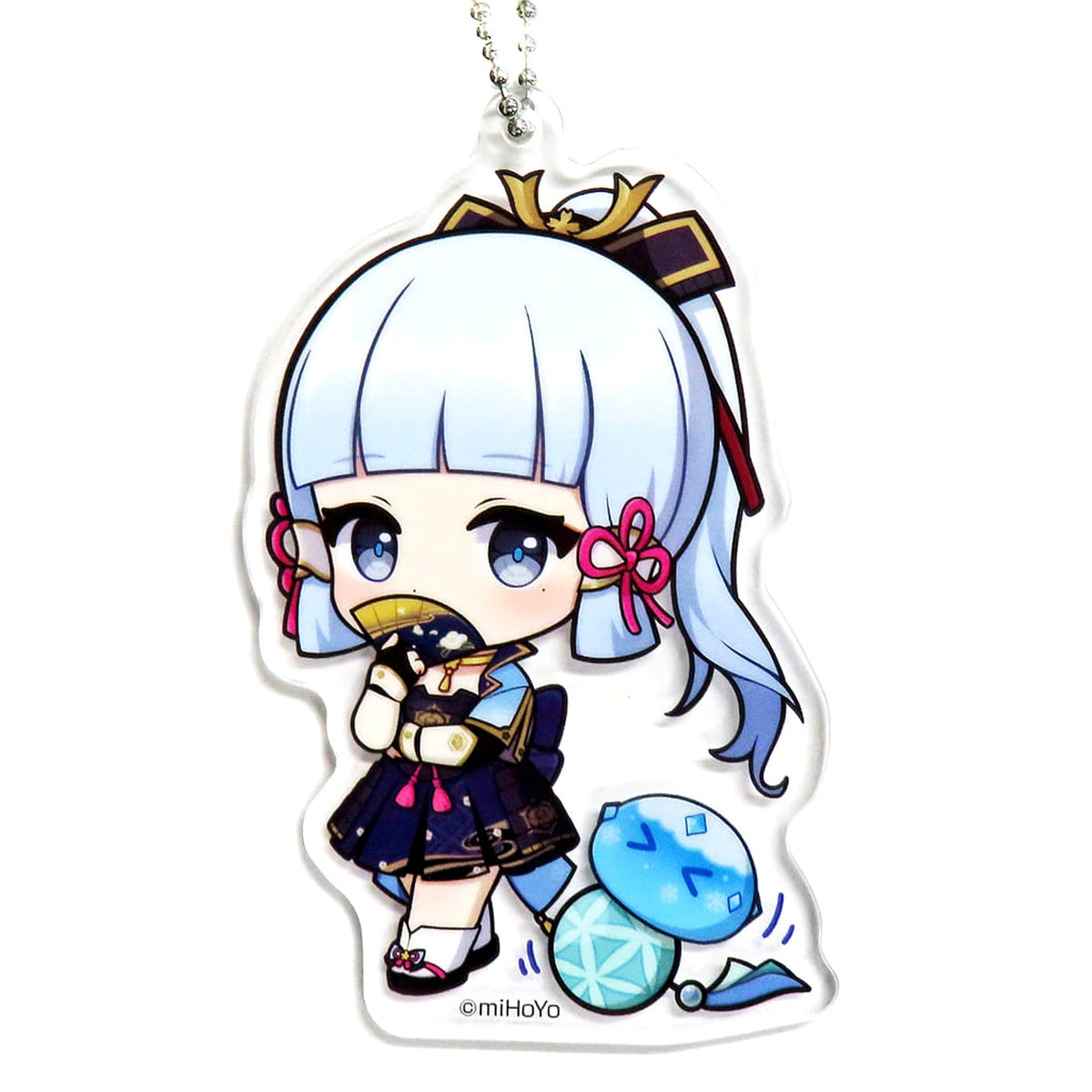 Genshin Kamisato Ayaka Chibi Acrylic Ball Chain Lightning Gigo Limited Acrylic Item [USED]