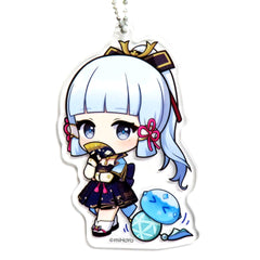 Genshin Kamisato Ayaka Chibi Acrylic Ball Chain Lightning Gigo Limited Acrylic Item [USED]