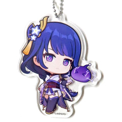 Genshin Raiden Shogun Chibi Acrylic Ball Chain Lightning Gigo Limited Acrylic Item [USED]