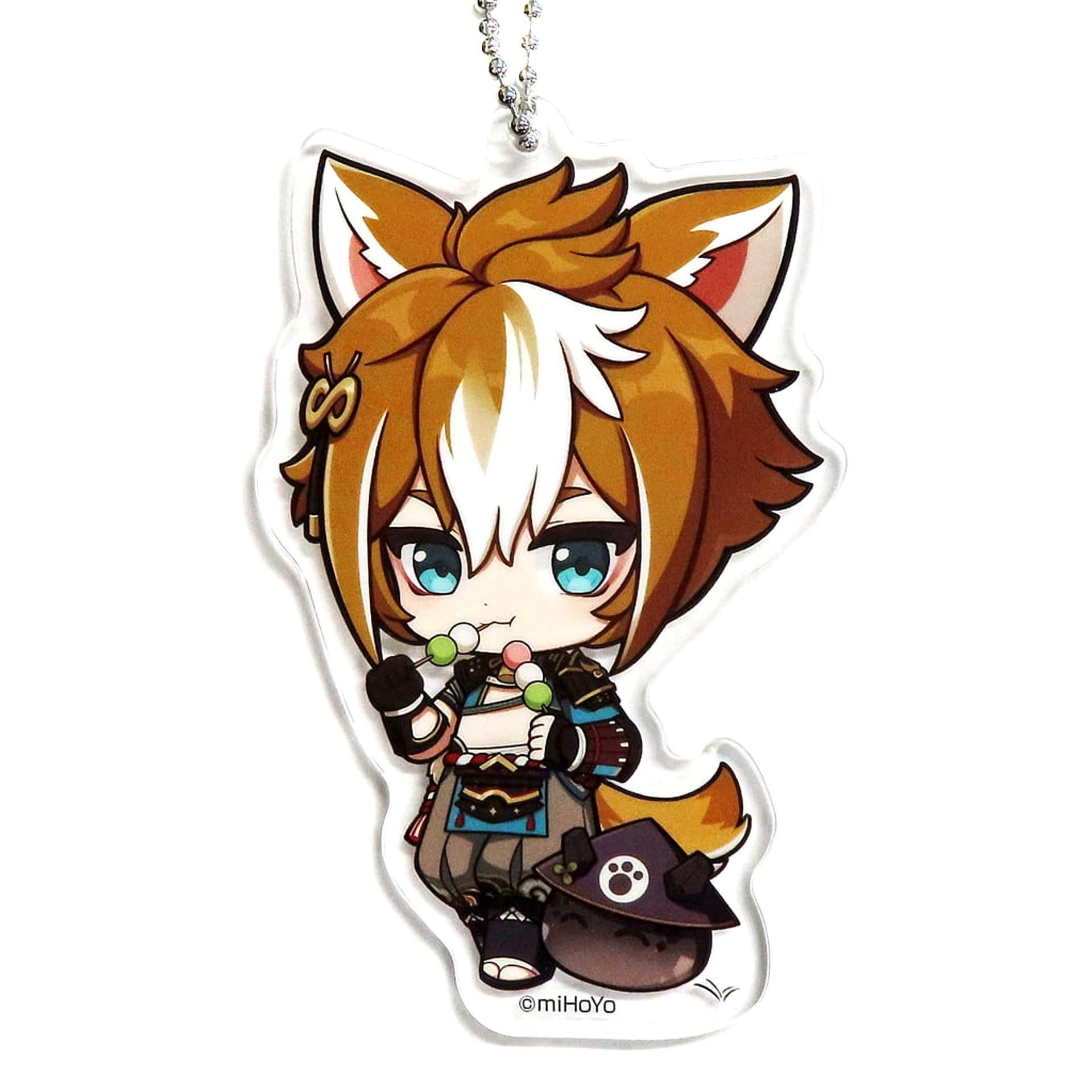 Genshin Gorou Chibi Acrylic Ball Chain Lightning Gigo Limited Acrylic Item [USED]