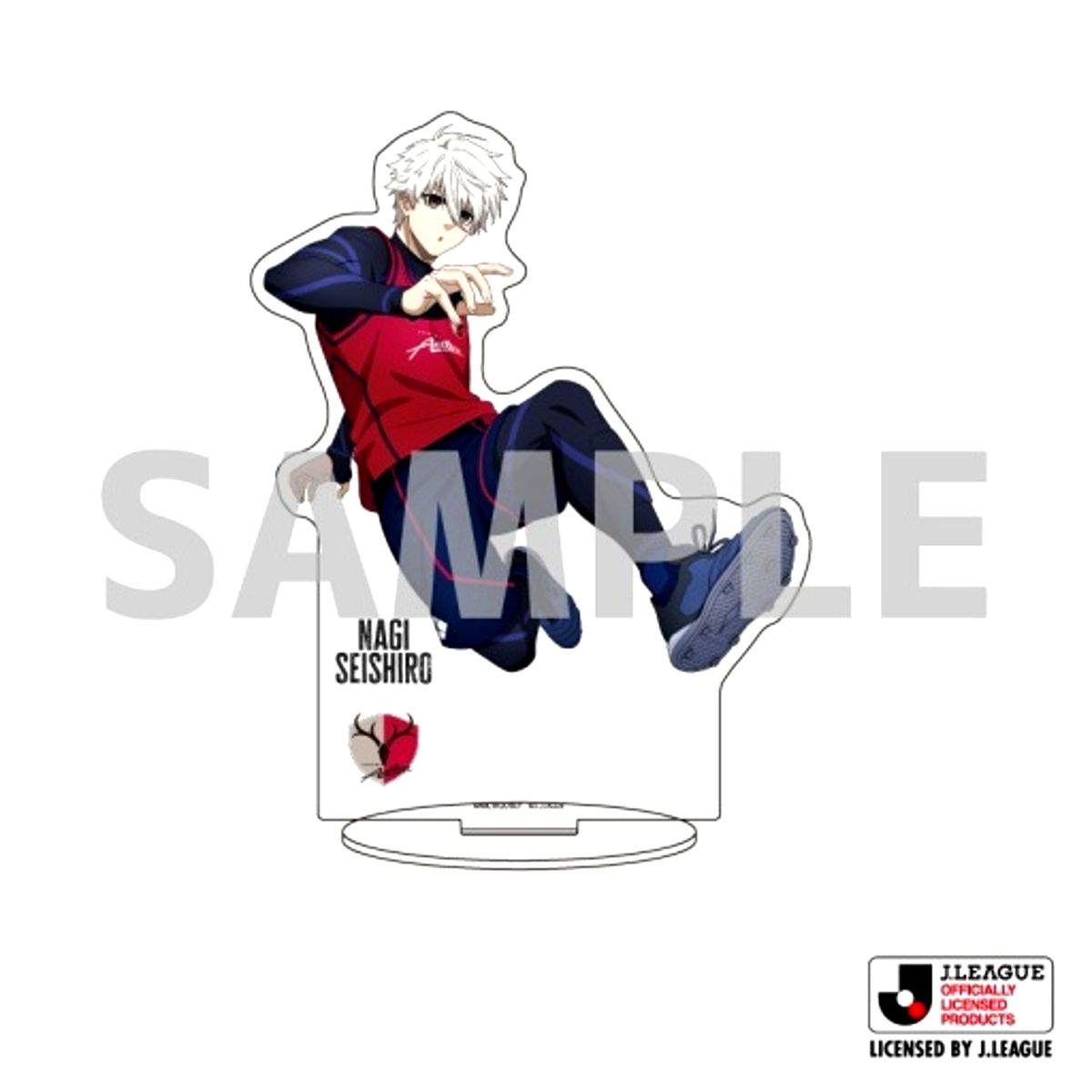 Seishiro Nagi Kashima Antlers Character Acrylic Figure Original Illustration J.League x Blue Lock 30th Anniv. [USED]