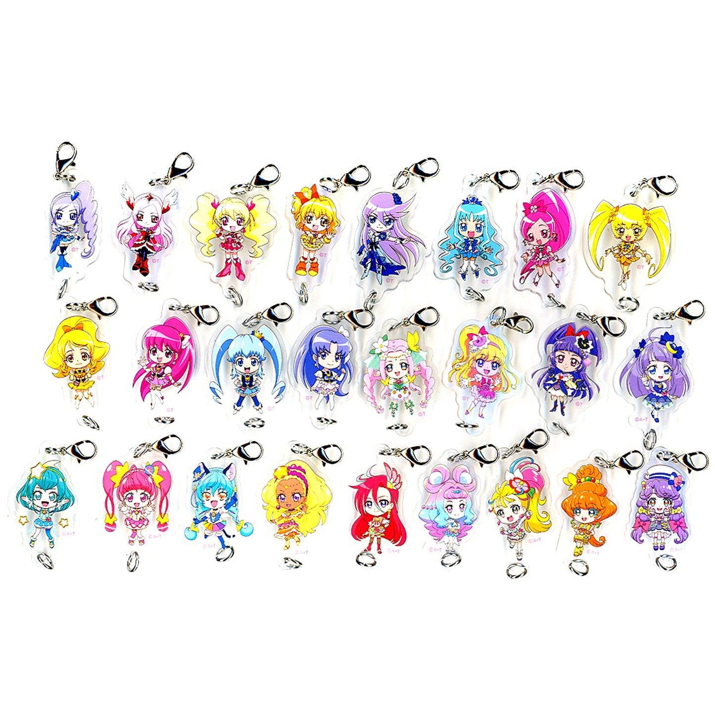 Set of 25 Movie PreCure All Stars F Connecting Acrylic Charm Vol.1 Theater Goods [USED]