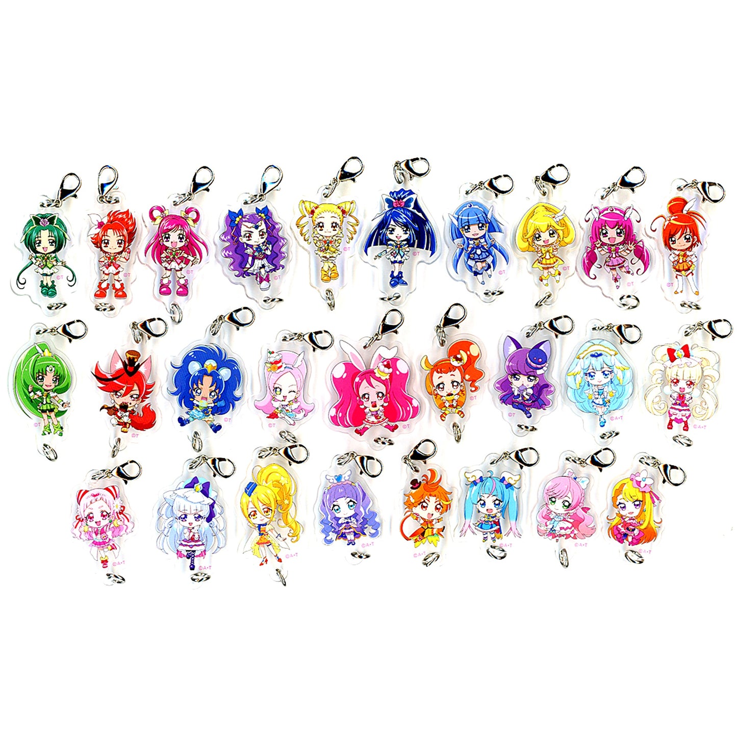 Set of 27 Movie PreCure All Stars F Connecting Acrylic Charm Vol.3 Theater Goods [USED]