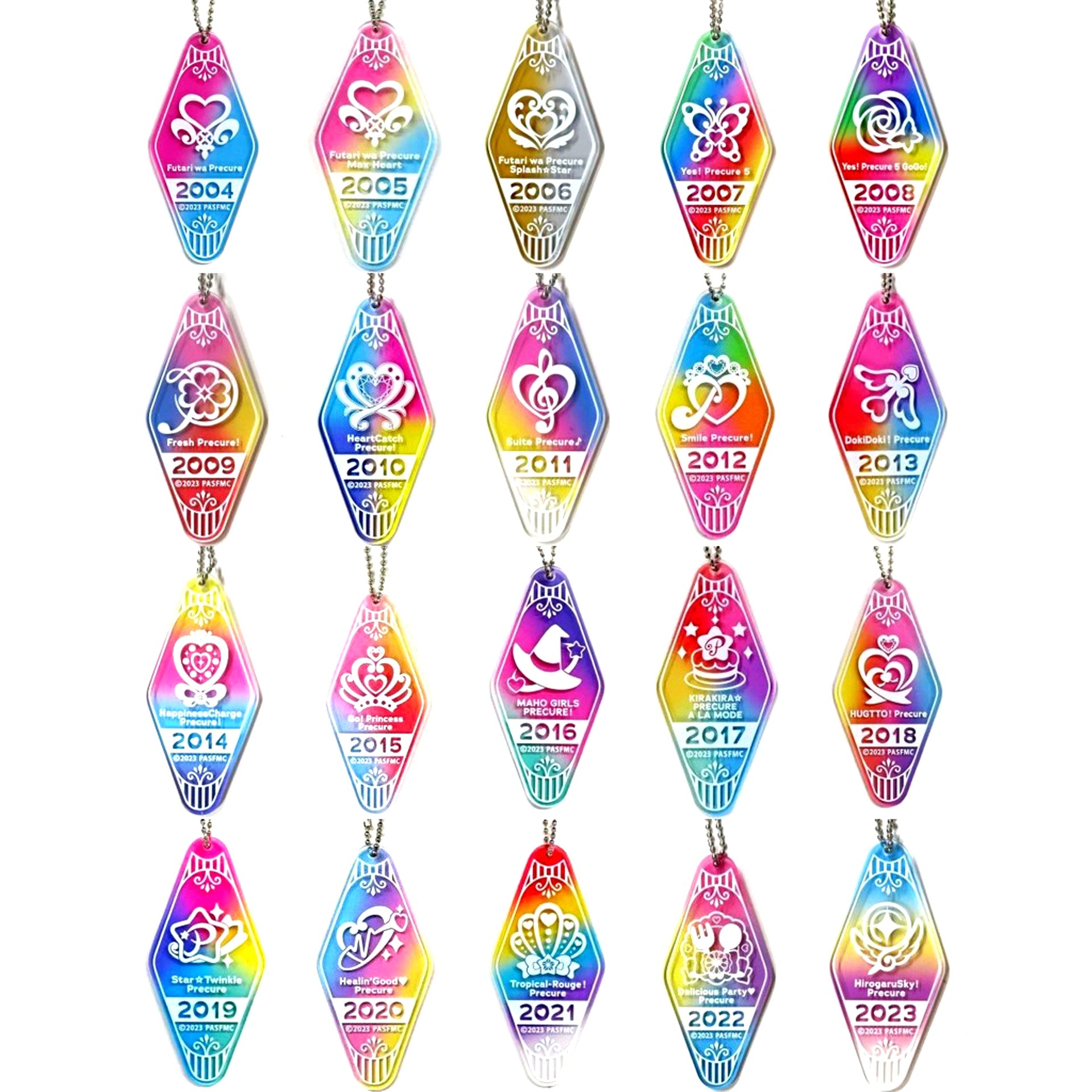 Set of 20 Movie PreCure All Stars F Numbering Keychain Collection Theater Goods [USED]