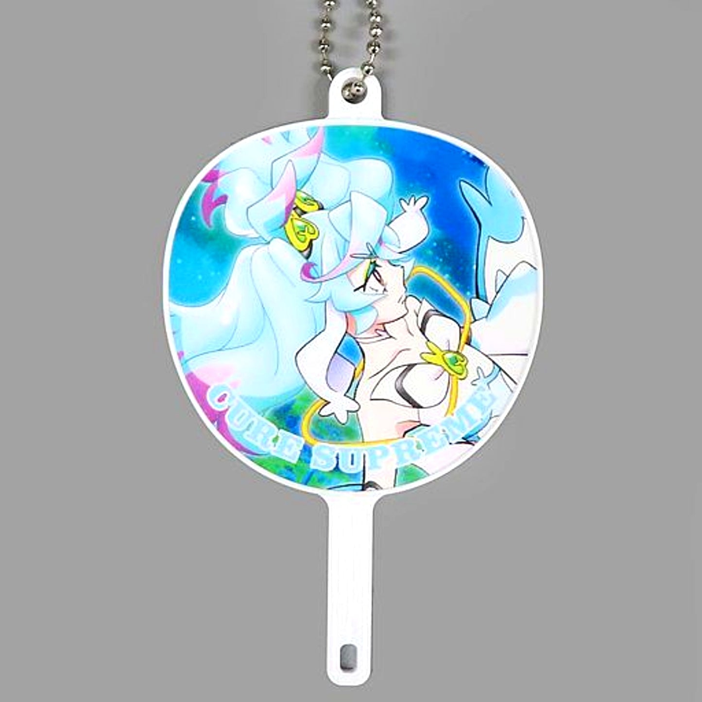 Cure Supreme Movie PreCure All Stars F Trading FAN fan Keychain Theater Goods [USED]
