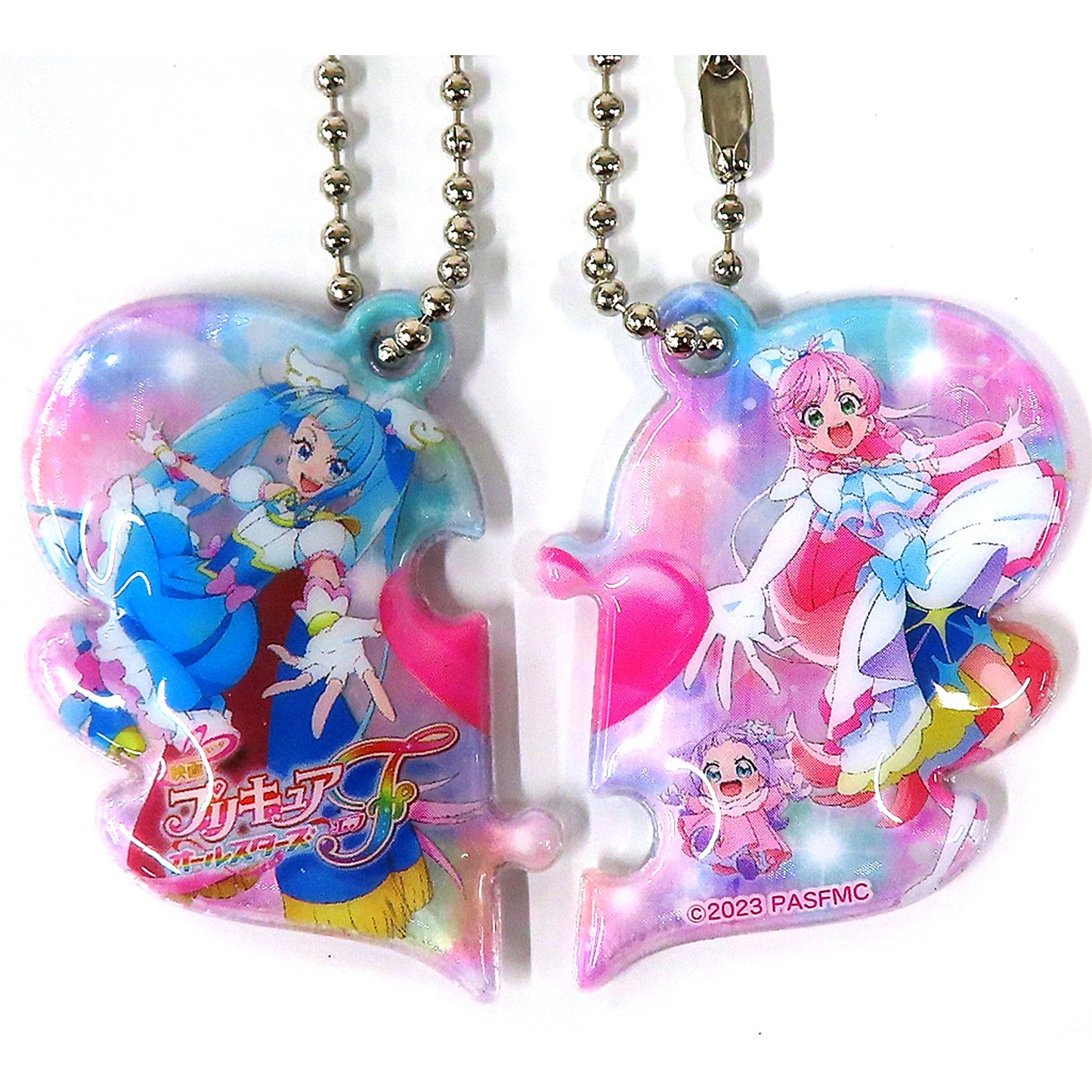 Set of 2 Connectable Wing Keychain Movie PreCure All Stars F Movie Ticket Bonus [USED]