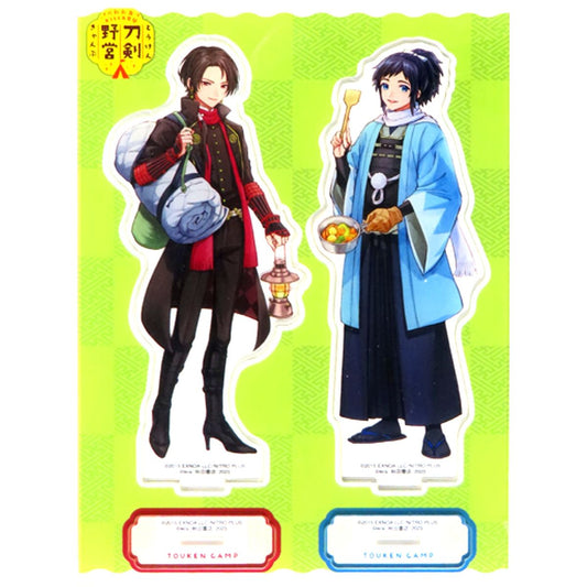 Set of 2 Kashuu Kiyomitsu, Yamatonokami Yasusada Touken Ranbu: Outdoor Ibun - Touken Camp Acrylic Stand Only from Set of 2 Comic Vol. 1 Animate Limited Set [USED]