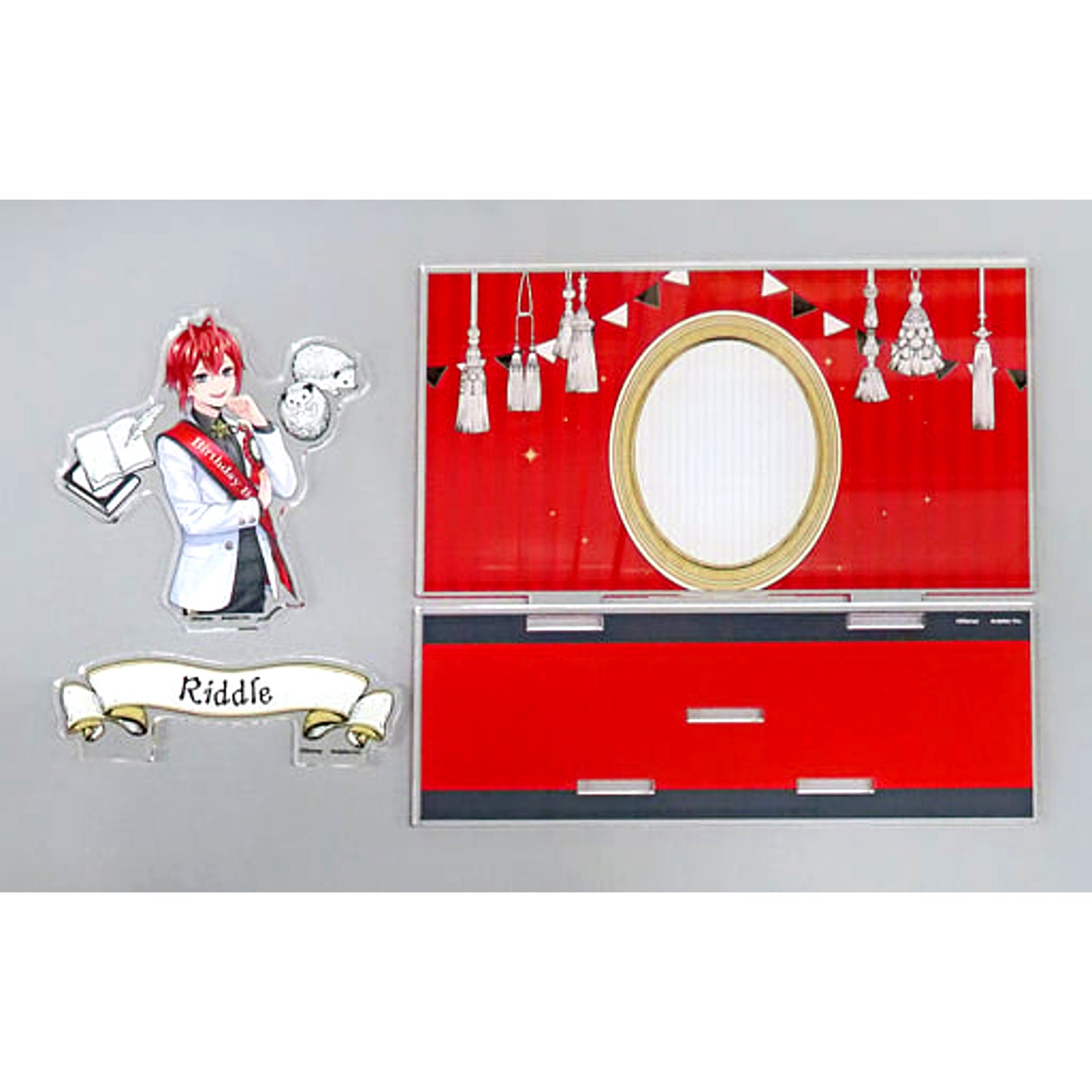 Riddle Rosehearts Omekashi Birthday Ver. Disney Twisted Wonderland Premium Birthday 2023 POP UP SHOP in Animate Diorama Acrylic Stand [USED]