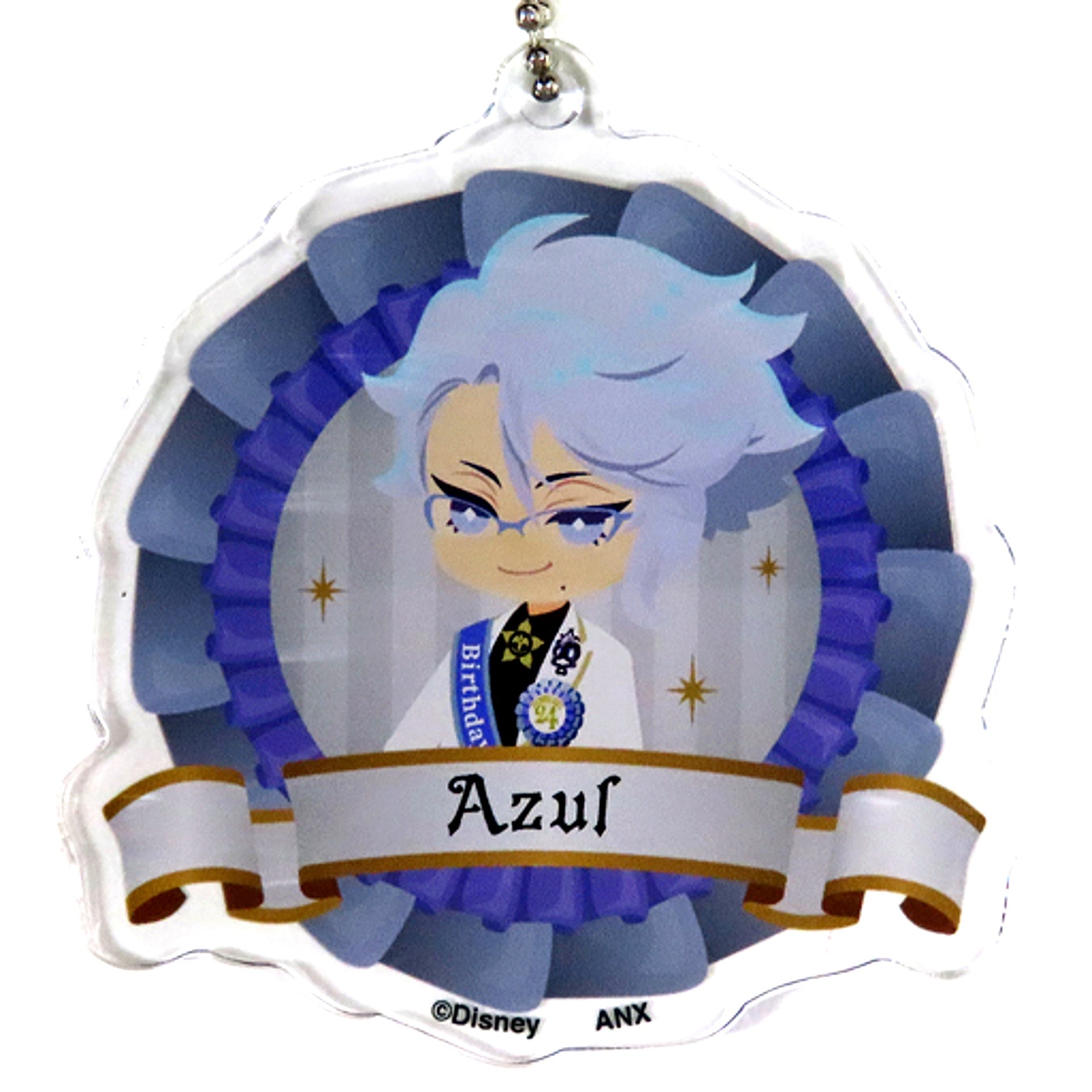 Azul Ashengrotto Disney Twisted-Wonderland Premium Birthday 2023 POP UP SHOP in Animate Deformed Acrylic Charm Collection Omekashi Birthday Ver. [USED]