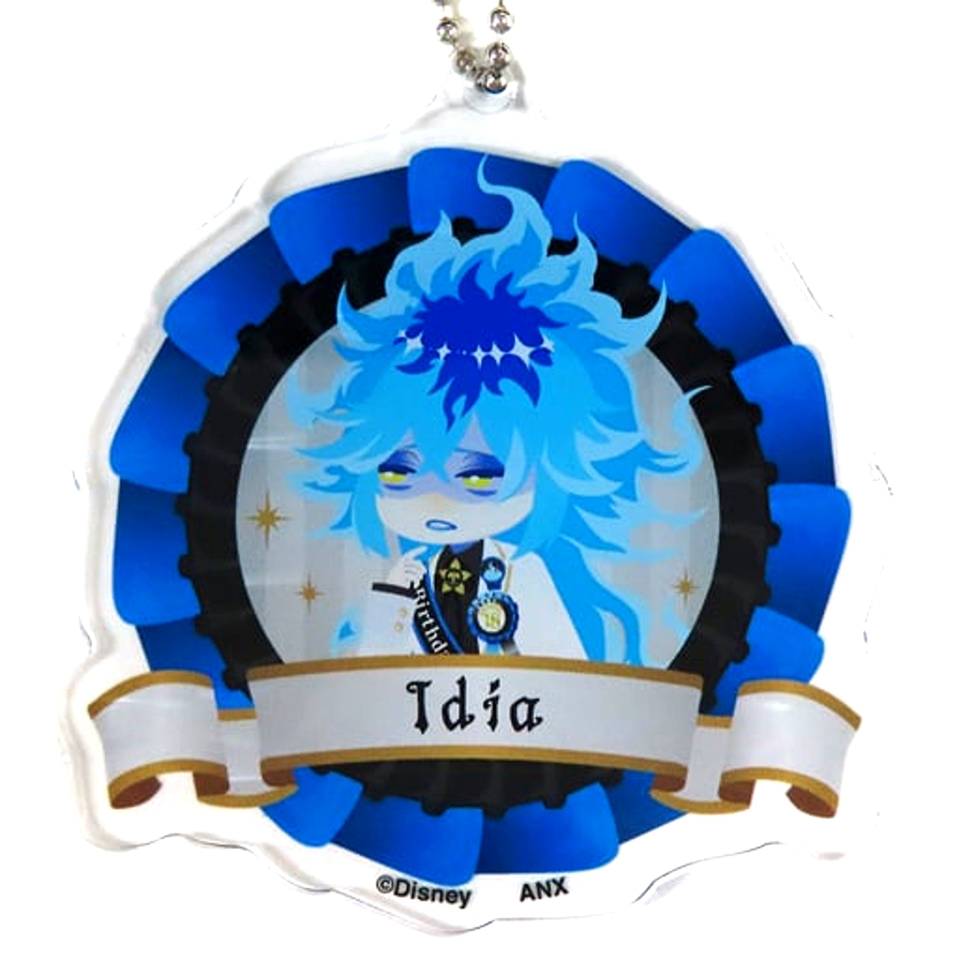 Idia Shroud Disney Twisted Wonderland Deformed Acrylic Charm Collection Omekashi Birthday ver. Premium Birthday 2023 POP UP SHOP in Animate [USED]