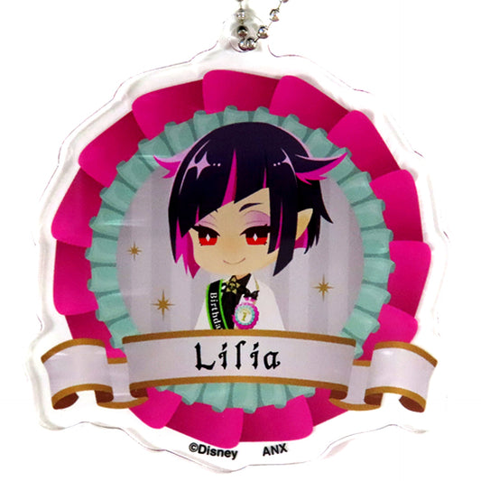 Lilia Vanrouge Disney Twisted Wonderland Deformed Acrylic Charm Collection Omekashi Birthday ver. Premium Birthday 2023 POP UP SHOP in Animate [USED]