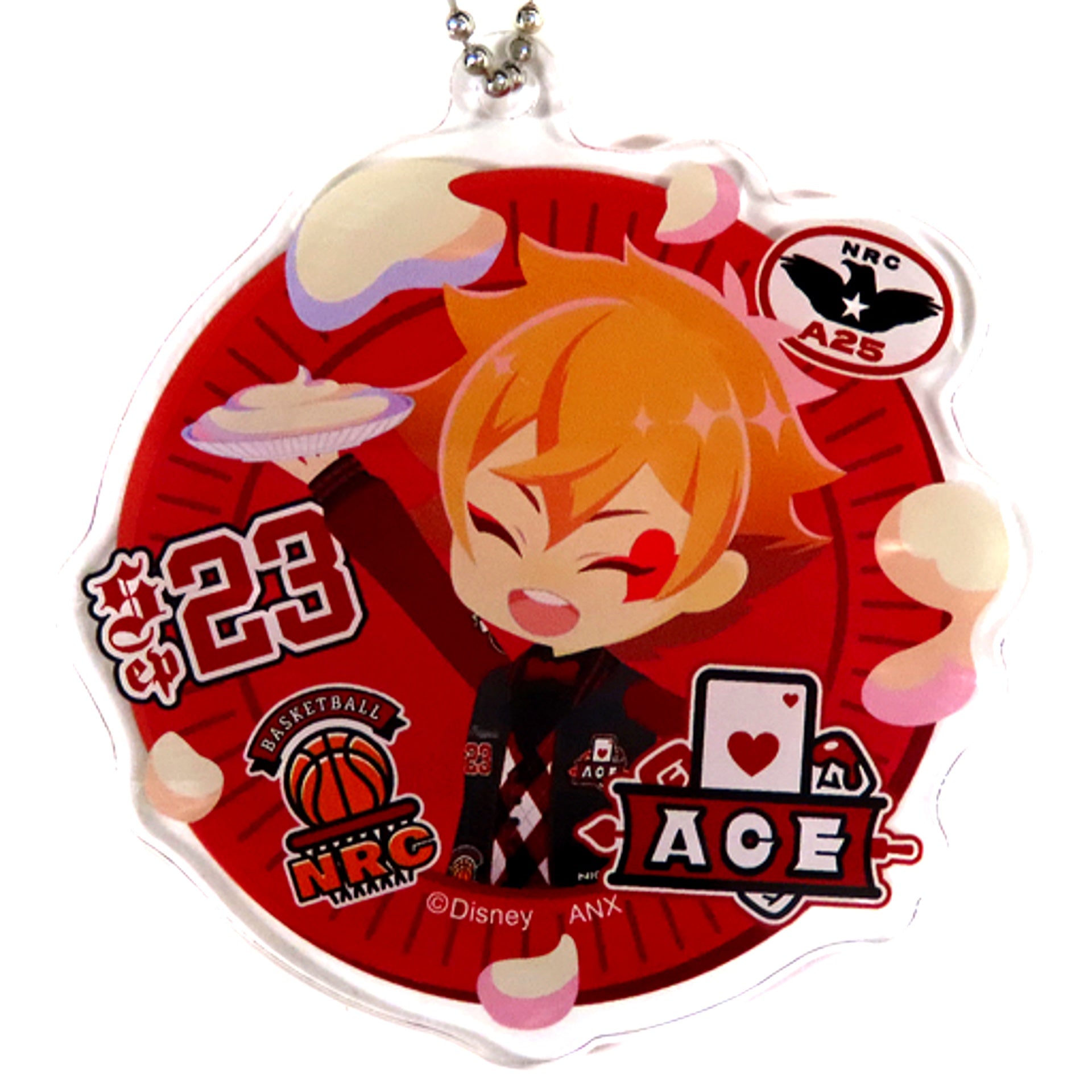 Ace Trappola Disney Twisted-Wonderland Premium Birthday 2023 POP UP SHOP in Animate Deformed Acrylic Charm Collection Union Birthday Ver. [USED]