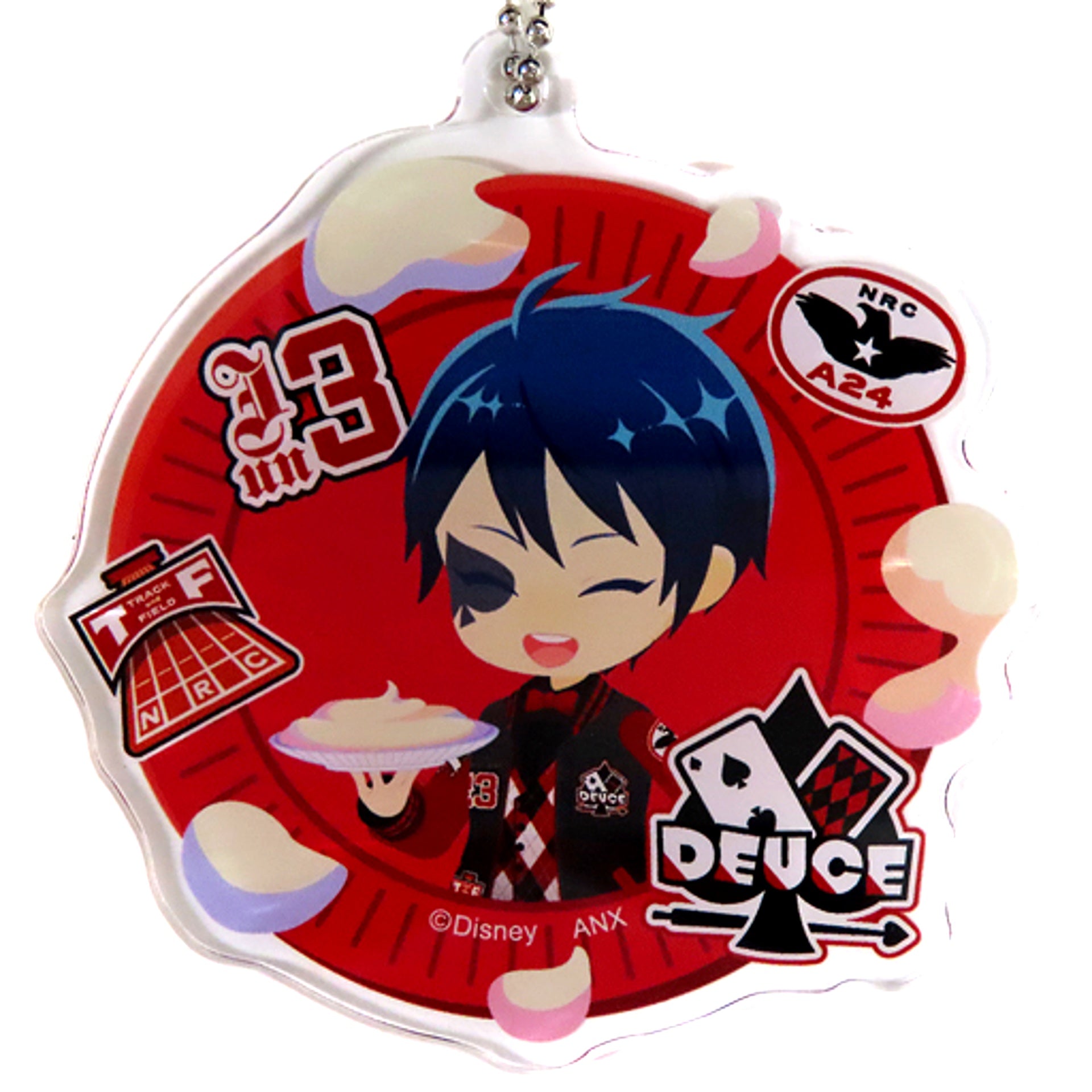 Deuce Spade Disney Twisted-Wonderland Premium Birthday 2023 POP UP SHOP in Animate Deformed Acrylic Charm Collection Union Birthday Ver. [USED]