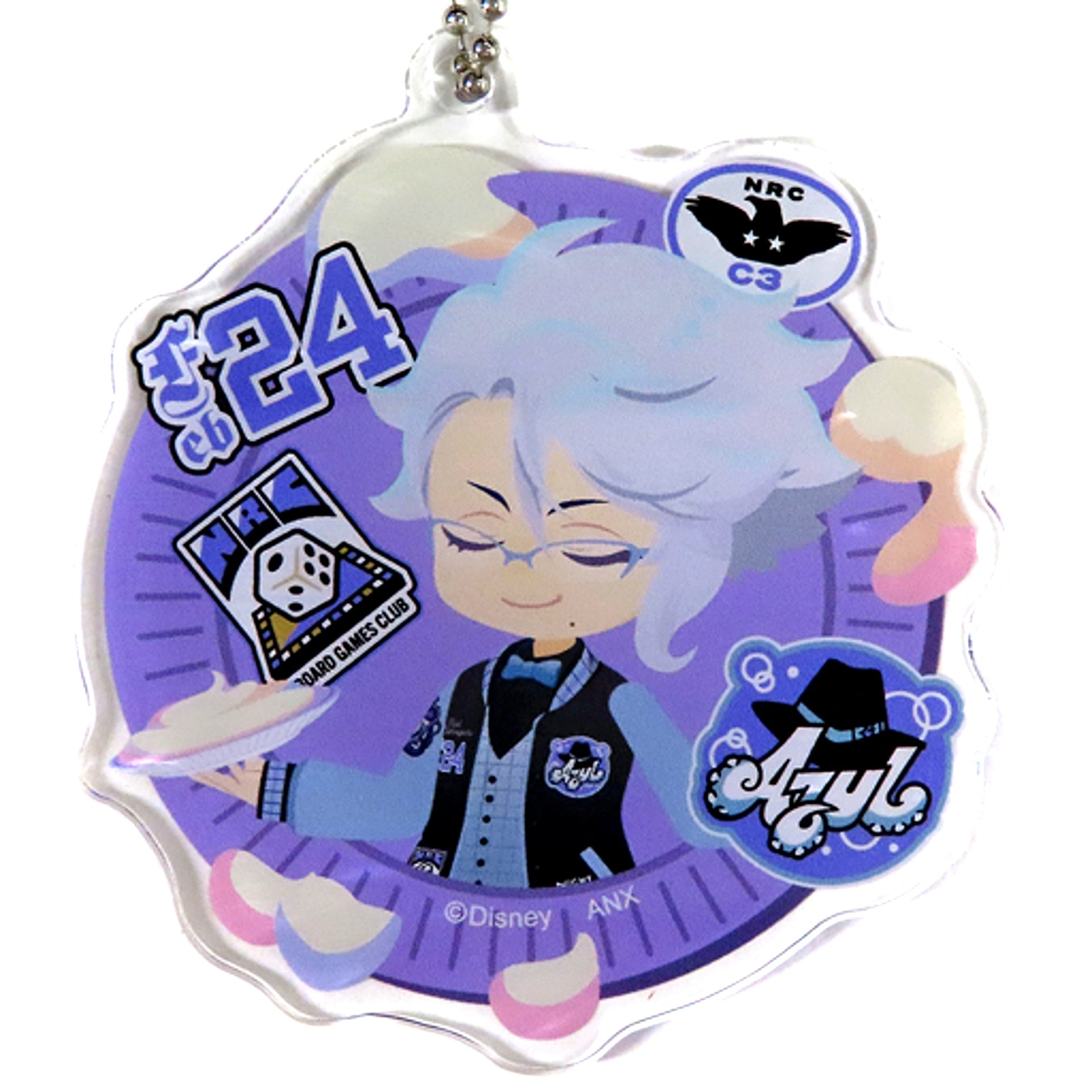 Azul Ashengrotto Disney Twisted-Wonderland Deformed Acrylic Charm Collection Union Birthday ver. Premium Birthday 2023 POP UP SHOP in Animate [USED]