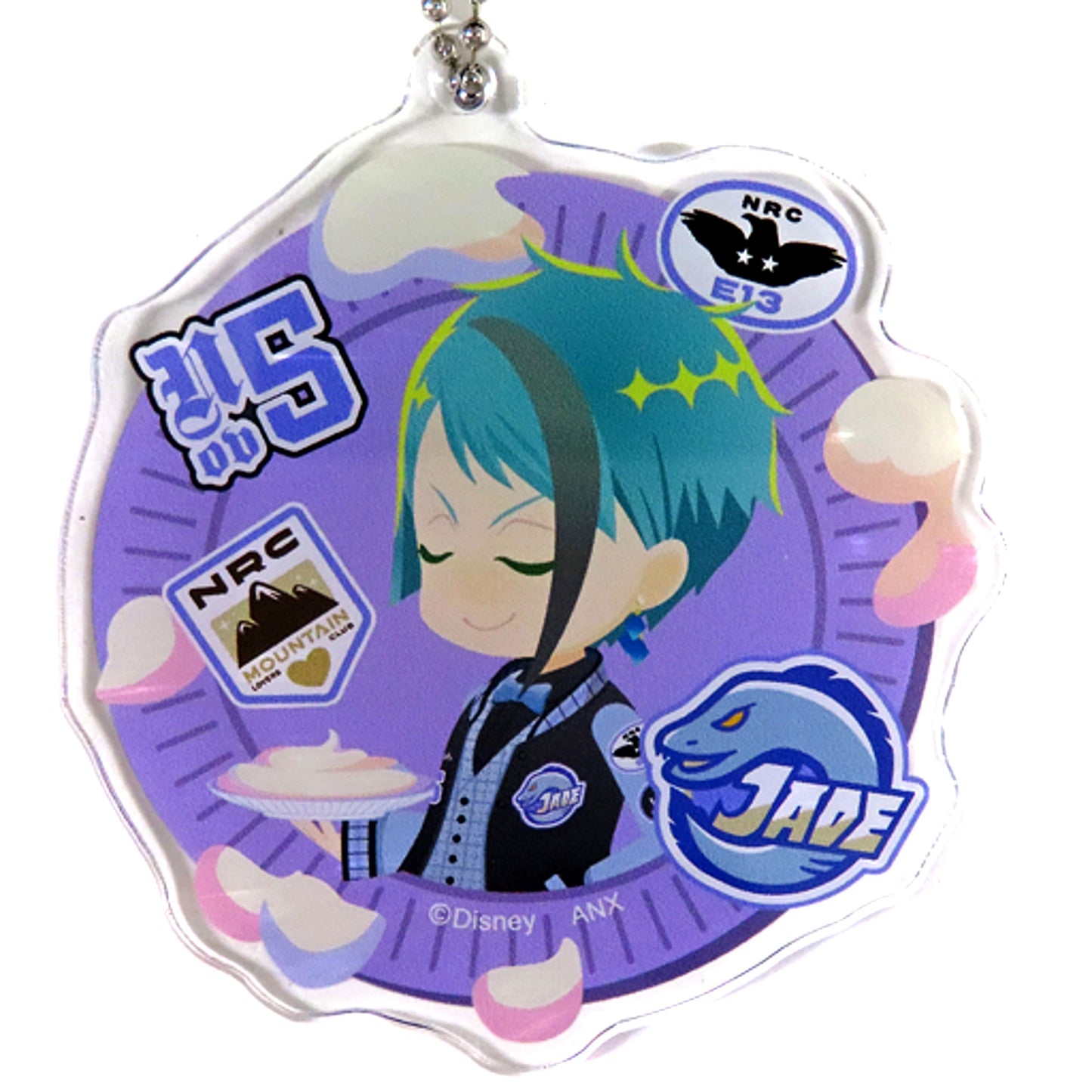 Jade Leech Disney Twisted-Wonderland Deformed Acrylic Charm Collection Union Birthday ver. Premium Birthday 2023 POP UP SHOP in Animate [USED]