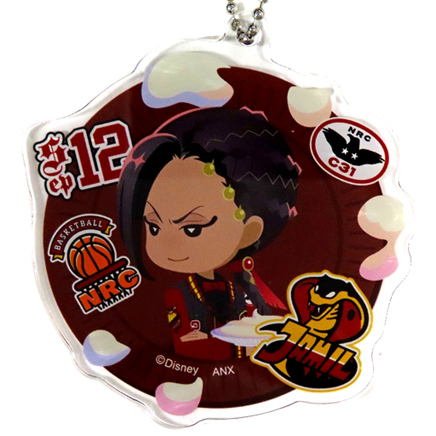 Jamil Viper Disney Twisted Wonderland Deformed Acrylic Charm Collection Union Birthday ver. Premium Birthday 2023 POP UP SHOP in Animate [USED]