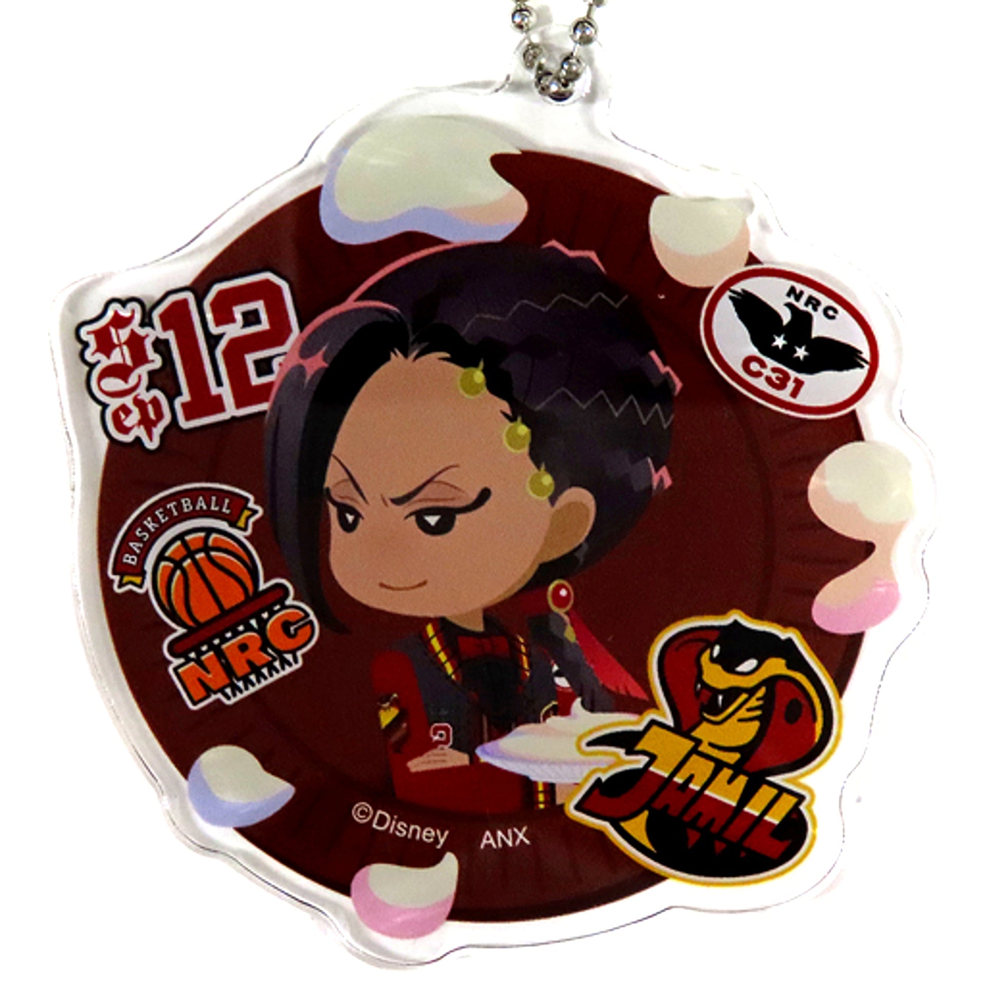 Jamil Viper Disney Twisted Wonderland Deformed Acrylic Charm Collection Union Birthday ver. Premium Birthday 2023 POP UP SHOP in Animate [USED]